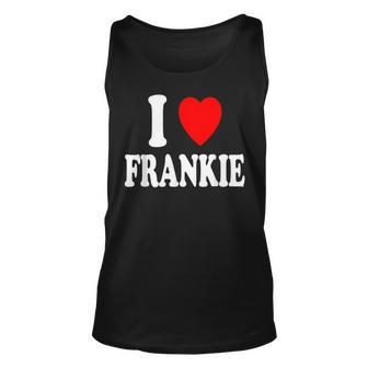 I Heart Love Frankie Cute Matching Couple Spouse Tank Top - Thegiftio UK
