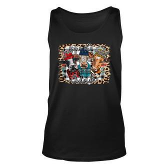 Heifers With Santa Hat Heifers Its Cold Outside Cow Lover Unisex Tank Top | Mazezy