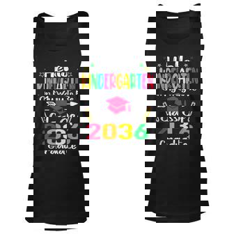 Hello Kindergarten Back To School Class Of 2036 Grow With Me Tank Top | Mazezy