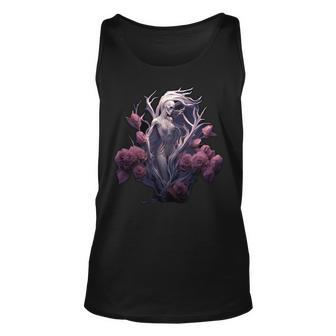 Hells Queen Rose Snake The Magical Gothic Skeleton Witch Unisex Tank Top | Mazezy DE