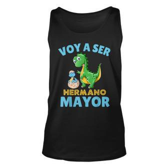 Hermano Mayor Dinosaurio Voy A Ser Hermano Mayor Unisex Tank Top - Monsterry DE
