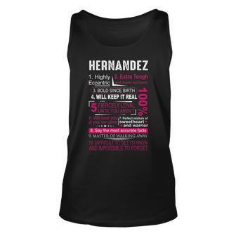 Hernandez Name Gift Hernandez V2 Unisex Tank Top - Seseable