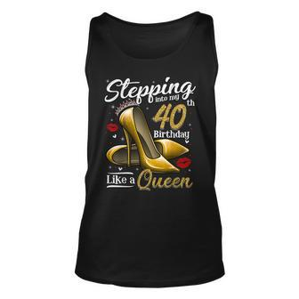 High Heels Stepping Into My 40Th Birthday 40 And Fabulous Tank Top - Monsterry CA