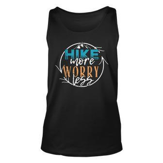 Hike More Worry Less - Outdoor Camping Summer Unisex Tank Top - Thegiftio UK