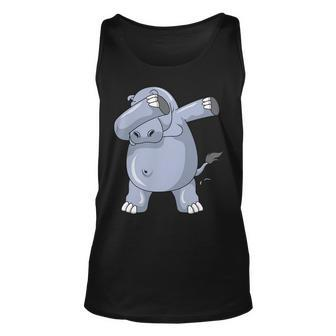 Hippo Dabbing Hippo Dab Funny Hippo Unisex Tank Top | Mazezy