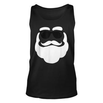 Hipster Santa Clause Funny Cool Sunglasses Santa Claus Unisex Tank Top | Mazezy