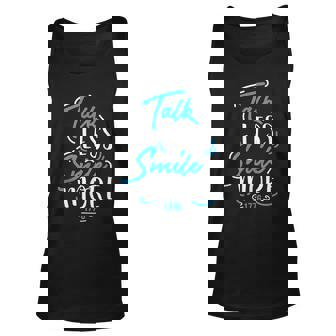 Historic Talk Less Smile More 1776 Musical Funny Quoted Gift Unisex Tank Top - Thegiftio