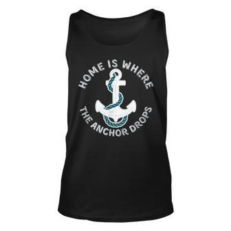 Home Is Where The Anchor Drops Captains And Sailors Costume Tank Top | Mazezy