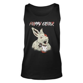 Horror Movie Lover Easter Bunny Bloody Gore Zombie Egg Easter Tank Top | Mazezy AU