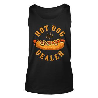 Hot Dog Adult Hot Dog Dealer Unisex Tank Top - Monsterry CA