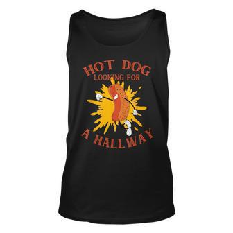 Hot Dog Looking For A Hallway Apparel Unisex Tank Top | Mazezy