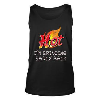 Hot I'm Extra Spicy Hot Packet Taco Sauce Group Halloween Tank Top | Mazezy