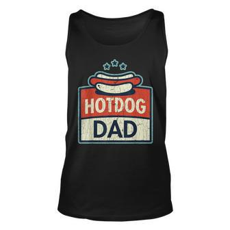 Hotdog Dad Hot Dog Outfit Clothes Father Tank Top | Mazezy