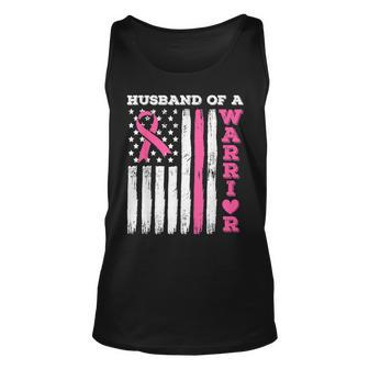 Husband Of A Warrior Breast Cancer Awareness Tank Top - Seseable