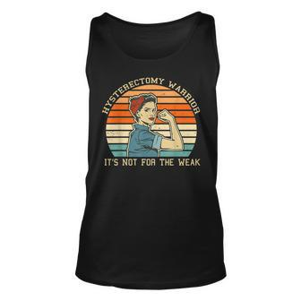 Hysterectomy Warrior Retro Uterus Removal Surgery Recovery Unisex Tank Top - Seseable