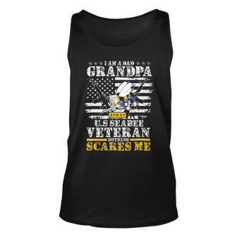 I Am A Dad Grandpa And An US Seabee Veteran 389 Unisex Tank Top - Monsterry