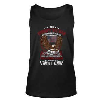 I Am A Grumpy Veteran July 4Th Freedom Veterans Day Gift Unisex Tank Top | Mazezy