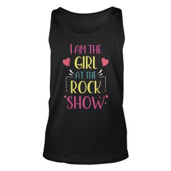I Am The Girl At The Rock Show Rock Music Lover Vintage Unisex Tank Top | Mazezy