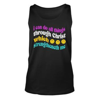 I Can Do All Things Inspirational Gift Unisex Tank Top - Seseable