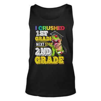 I Crushed 1St Grade Next Stop 2Nd Grade Dinosaur Graduation Unisex Tank Top | Mazezy
