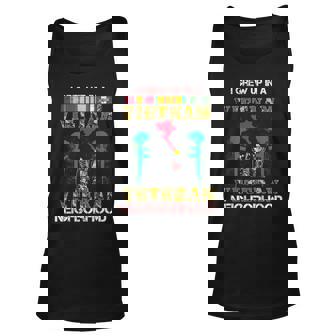 I Grew Up In A Vietnam Veteran Rough Neighborhood Unisex Tank Top | Mazezy