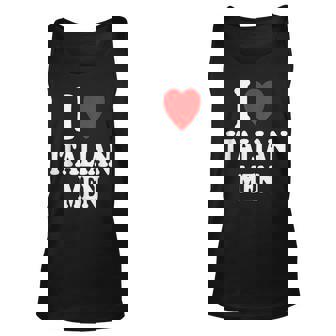 I Heart Love Italian Men Attraction Sexy Accent Hot Unisex Tank Top | Mazezy