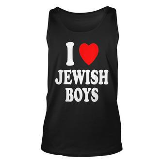 I Heart Love Jewish Boys Hebrew Israel Attraction Unisex Tank Top - Seseable