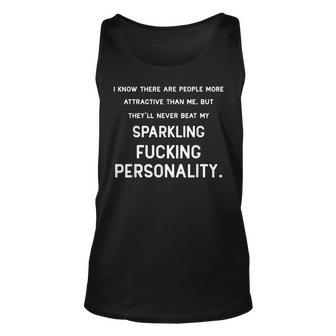 I Know There Are People More Attractive Than Me Unisex Tank Top - Thegiftio UK