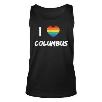 I Love Columbus Gay Pride Lbgt Unisex Tank Top | Mazezy