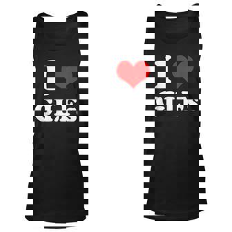 I Love Gilfs Funny Saying Memes I Love My Girlfriend Unisex Tank Top - Thegiftio UK