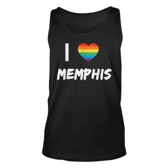 I Love Memphis Gay Pride Lbgt Unisex Tank Top | Mazezy