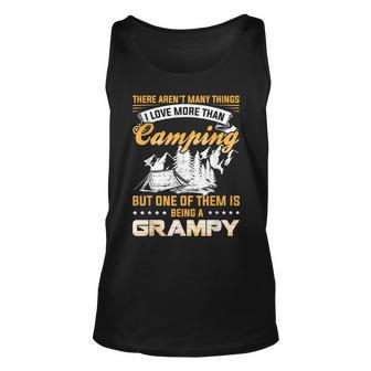 I Love More Than Camping Is Being A Grampy Gift For Women Unisex Tank Top - Thegiftio UK