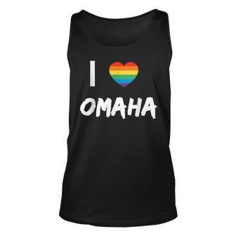 I Love Omaha Gay Pride Lbgt Unisex Tank Top | Mazezy