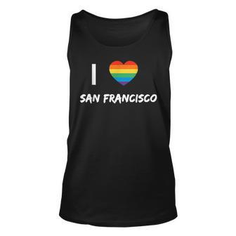 I Love San Francisco Gay Pride Lbgt Unisex Tank Top | Mazezy