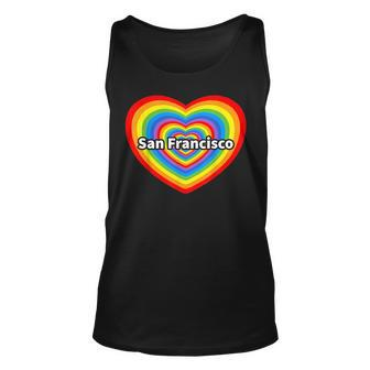 I Love San Francisco Sf Pride March Unisex Tank Top | Mazezy