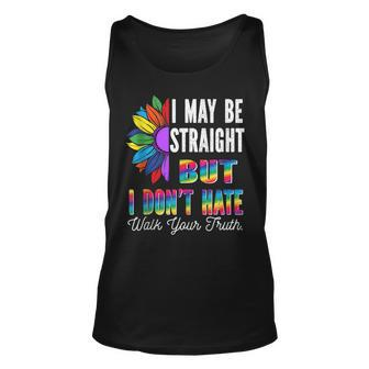 I May Be Straight But I Dont Hate Lgbtq Pride Support Unisex Tank Top | Mazezy