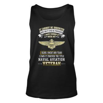 I Own Forever The Title Naval Aviation Veteran Unisex Tank Top | Mazezy