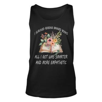 I Survived Reading Banned Books And All I Got Was Book Lover Unisex Tank Top - Thegiftio UK