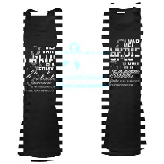 I Wear Light Blue For My Granddad Prostate Cancer Unisex Tank Top | Mazezy