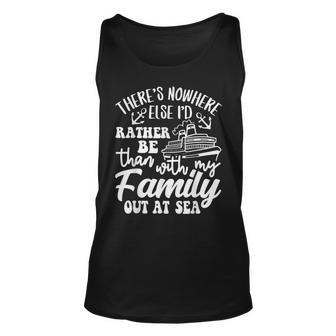 I'd Rather Be Than With My Family Out At Sea Cruise Life Tank Top | Mazezy CA
