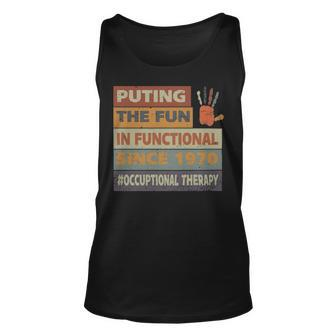 Idea For Ot Retro Vintage Occupational Therapy - Idea For Ot Retro Vintage Occupational Therapy Unisex Tank Top - Monsterry