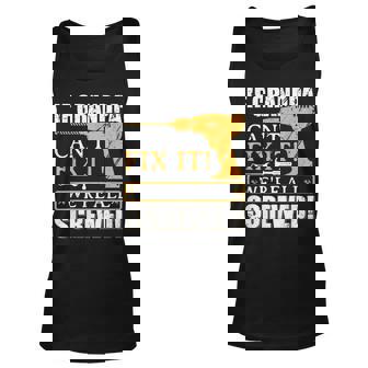 If Grandpa Cant Fix It Great Fathers Day Gift Unisex Tank Top | Mazezy