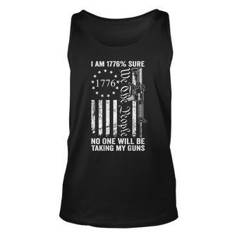 I'm 1776 Sure No One Is Taking My Guns Pro Gun On Back Tank Top - Seseable