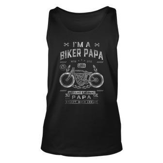 Im A Biker Papa Motorcycle Ride Grandpa Gift Gift For Mens Unisex Tank Top | Mazezy AU