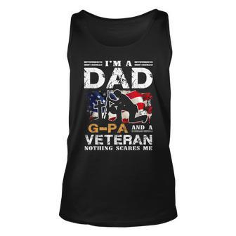 Im A Dad Gpa And A Veteran 4Th Of July Gifts Gift For Mens Unisex Tank Top | Mazezy AU