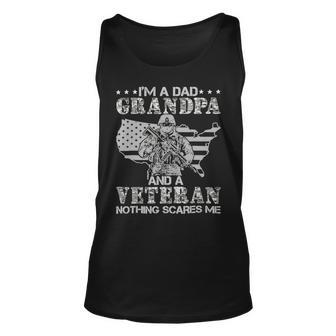 Im A Dad Grandpa Funny Veteran Fathers Day 62 Unisex Tank Top - Monsterry