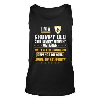 Im A Grumpy Old 26Th Infantry Regiment Veteran Unisex Tank Top | Mazezy