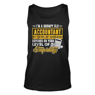 Im A Grumpy Old Accountant Accounting Funny Gifts Unisex Tank Top | Mazezy