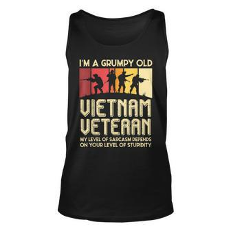 Im A Grumpy Old Vietnam Veteran Vietnam Unisex Tank Top | Mazezy