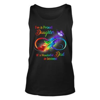 Im A Proud Daughter Of A Wonderful Dad In Heaven Unisex Tank Top | Mazezy